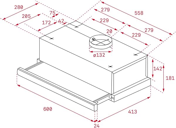 TEKA Campana Extractora Telescópica de 60 cm, Doble Turbina, 2 Velocidades, Acero Inoxidable, Instalación Recirculación, Modelo TL 6310 - 5