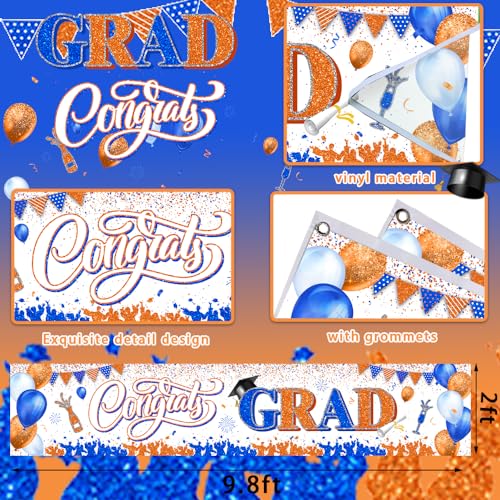 Image of Congrats Grad Banner Decoration-Class of 2026 Banner,Graduation Party Decoration 2026 Yard Sign Banner for Graduation Party Supplies