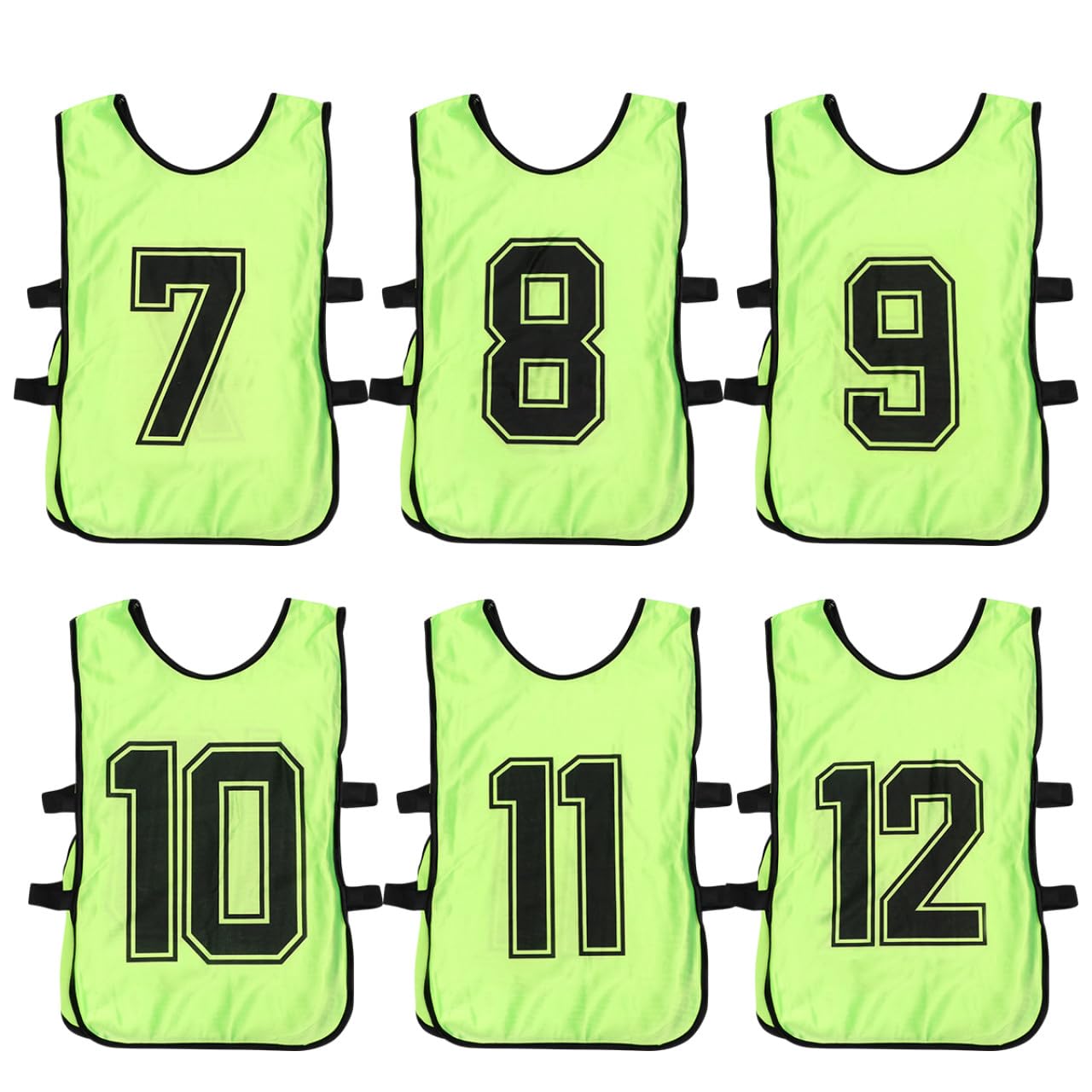 Gilet d'équipe en polyester vert confortable pour distinguer vos joueurs - 8