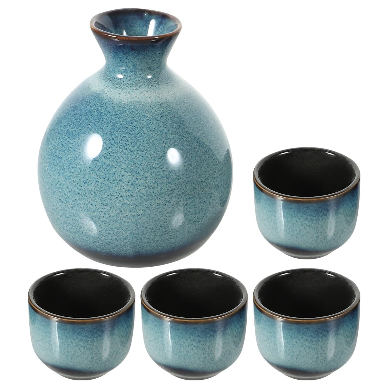Juego de sake de cerámica Garneck retro para cenas de hotel y restaurantes orientales