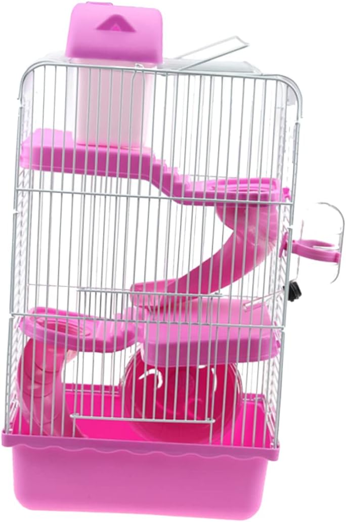 BESPORTBLE 3-Story Pet House Large Hamster Cages Habitats Multi-Layer Slide Easy to Move