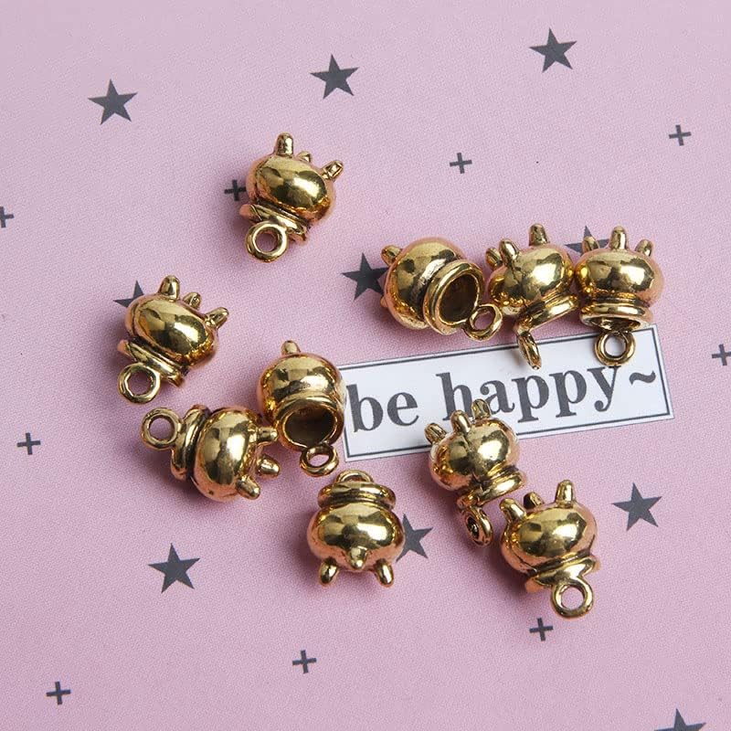 Acxico 30pcs cauldron Charms Antique Silver Tone cauldron charm pendants 12x9mm - Image 8