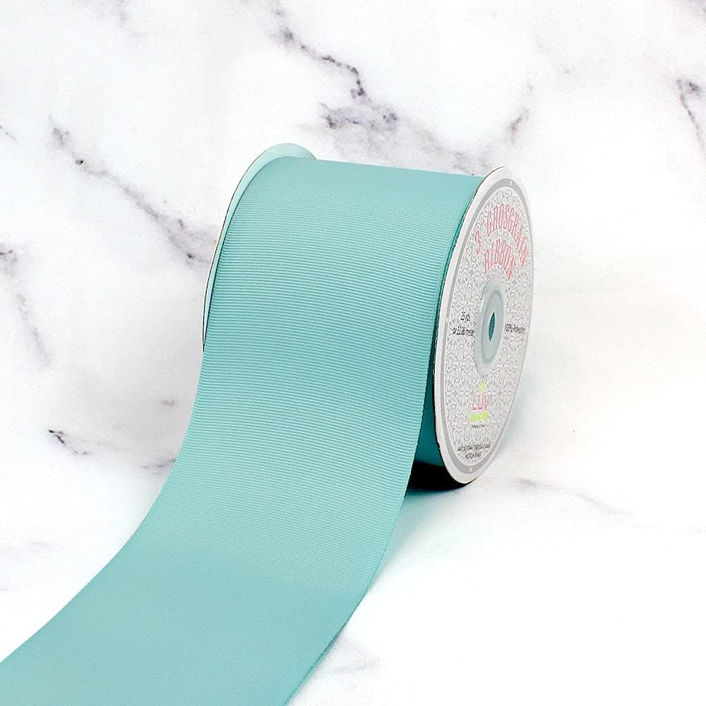 Creative Ideas, 3" Inch Solid Grosgrain Ribbon, 25 Yards, Apple Green, 25 yd,GRO3000-556