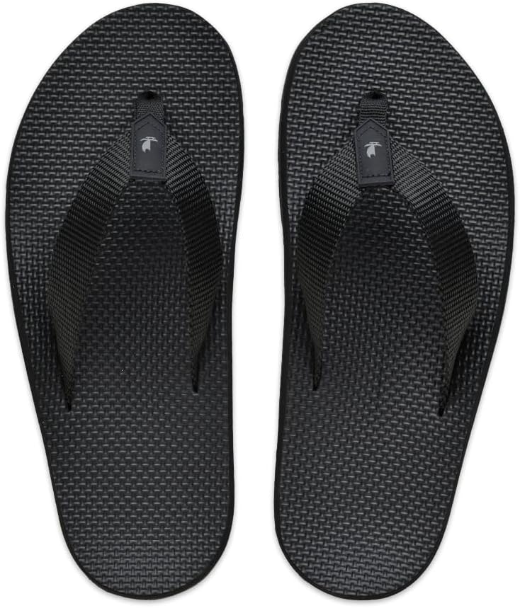 Men's Nylon Outdoor Slipper | Made in Hawaii by Island Slipper | Waterproof No Slip Contoured Footbed | All Day Arch Support Comfortable Flip Flops