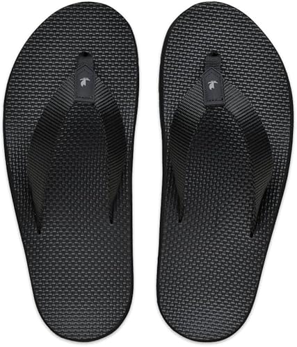 Pantuflas de nailon para hombre para exteriores, fabricadas en Hawái por Island Slipper Plantilla contorneada impermeable antideslizante Soporte