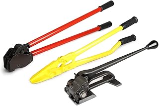 IDL Packaging PRO Strapping Tool Set for 3/4" to 1 1/4" Steel Strapping – Heavy-Duty Tensioner, Sealer, Cutter for Metal Banding – Packaging Strapping Tool Kit to Secure Heavy Packages