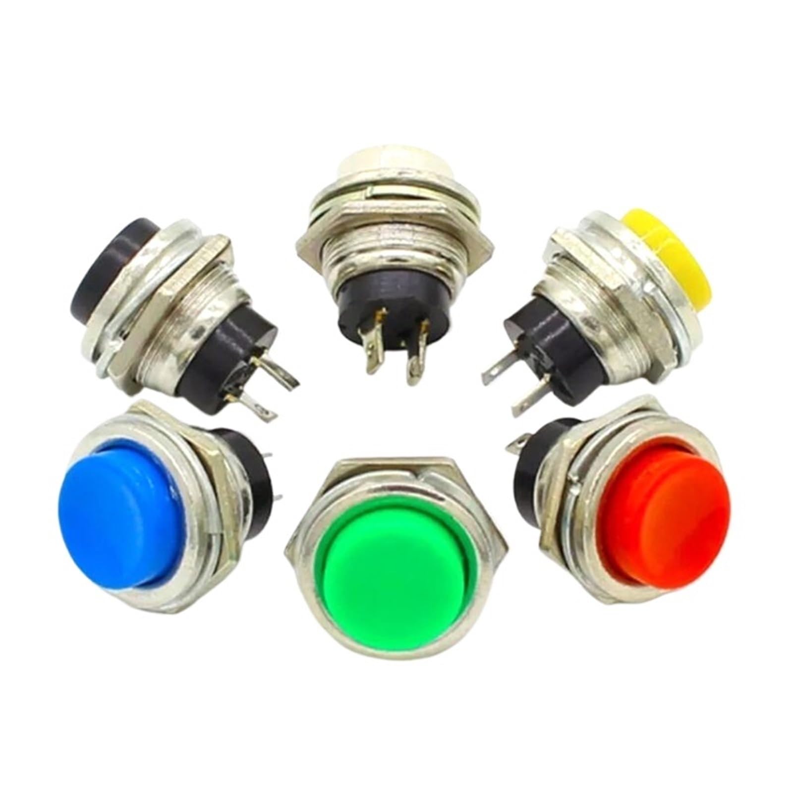 Bouton-poussoir momentané 16 mm DS-212 résoud pannes commande - 7