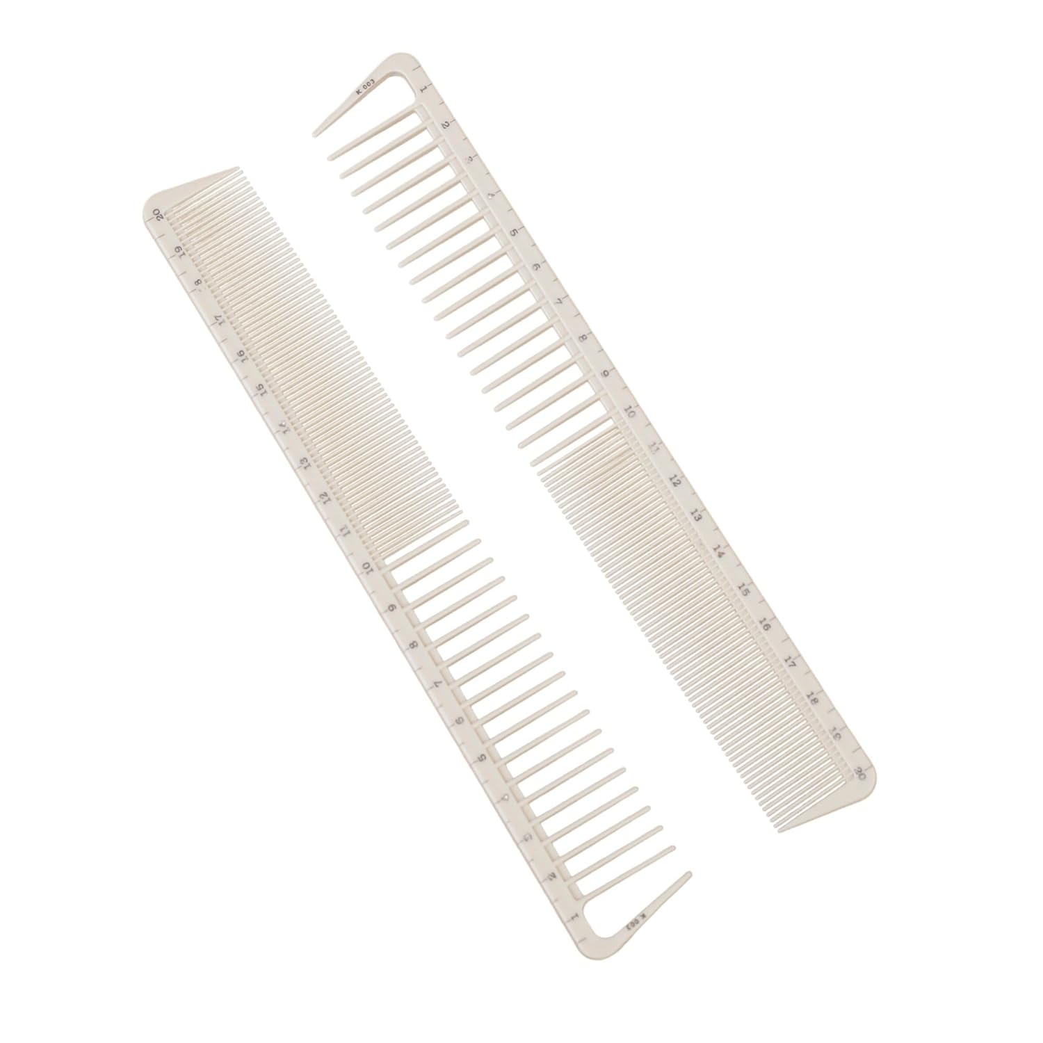 (2PCS) Hair Cutting Combs with Ruler Measurements/Peines
