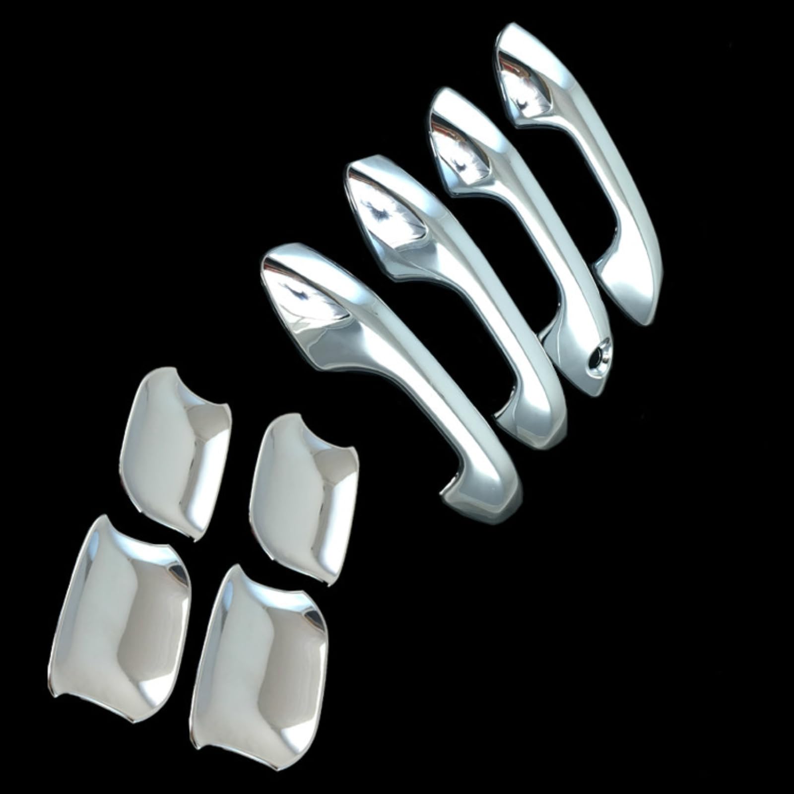 Couvre poignée de porte Kia Rio 4 X-Line autocollant chrome ABS
