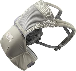 Adjustable Baby Hip Seat Carrier with Side Pockets for Infants and Newborns Lightweight Breathable Baby Safety Carriers (Light Khaki)