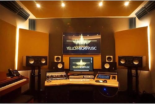 Miniatura 5 de Paquete de 24 paneles acústicos de espuma a prueba de sonido de 1 x 12 x 12 pulgadas, cuñas de espuma de estudio, paneles de pared absorbentes de