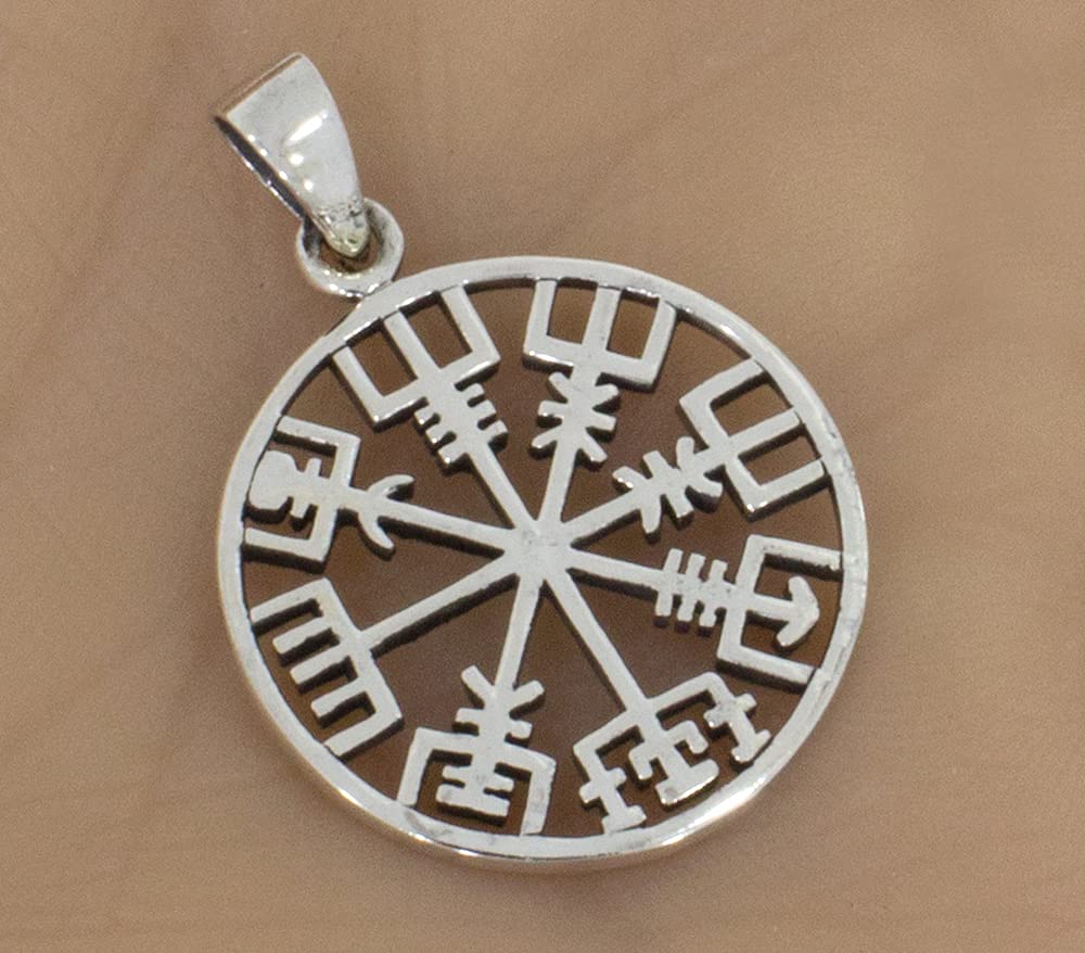 AFP Anhänger Wikingerkompass 925 Sterling Silber AS-691