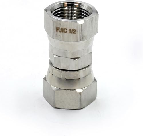 HFS (R) 12" hembra JIC giratorio x 12" hembra JIC tuerca giratoria Unión de acero inoxidable 304