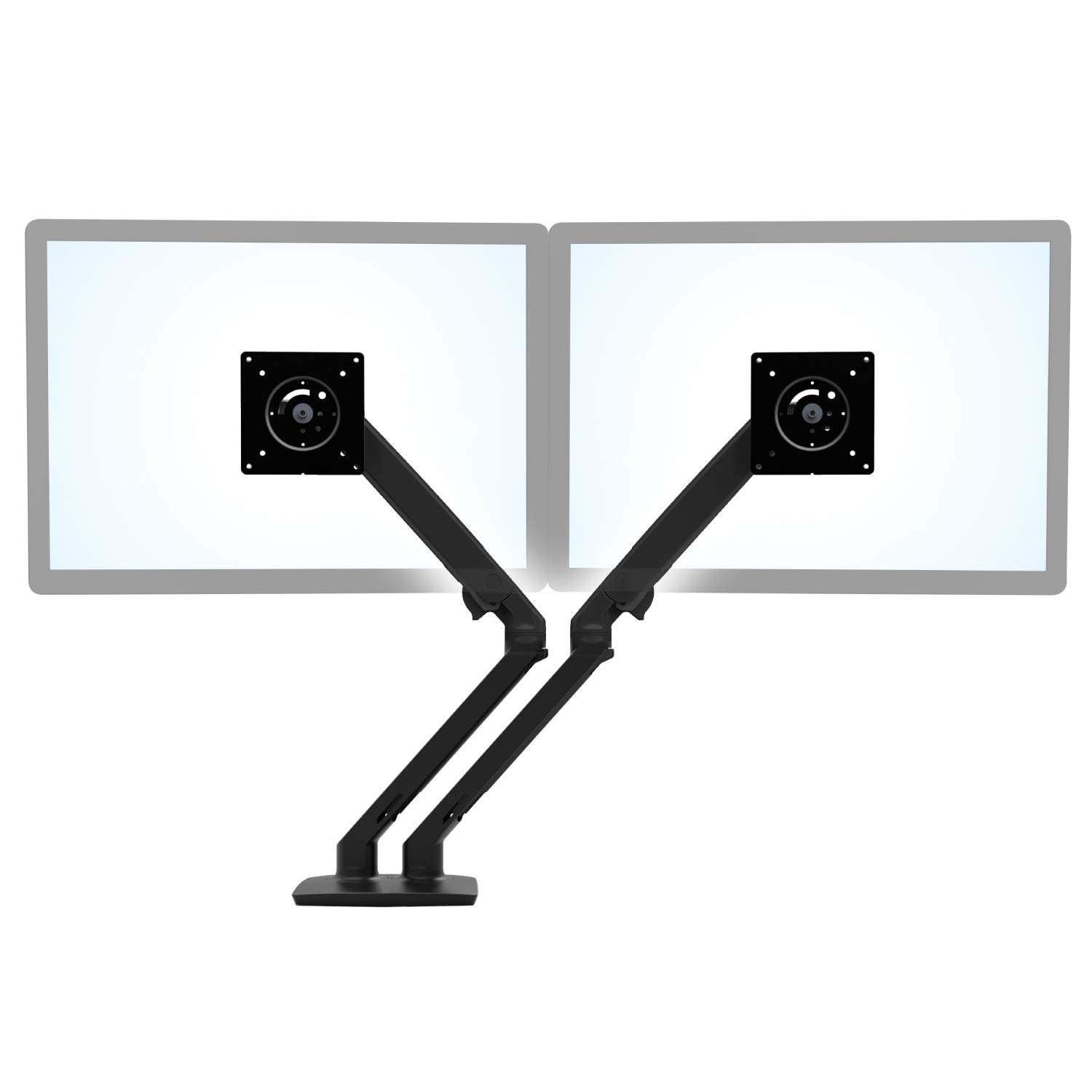 Ergotron45-496-224 MXV - Desk Mount for 2 LCD displays (Low Profile) - Black - Screen Size: up to 24 inch