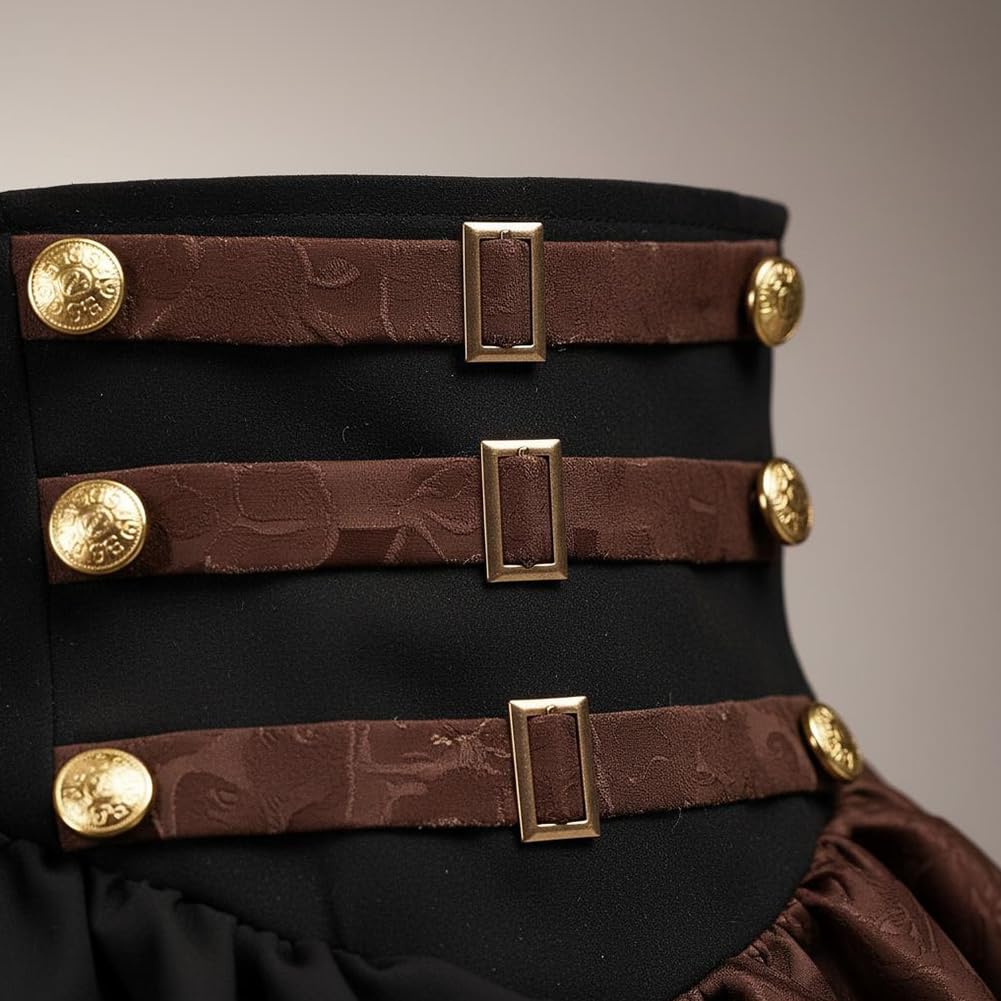 Wiktoriańska gotycka spódnica z falbanami, damska spódnica do cosplay, pirata, steampunk, kostium na renesansowe targi, koncerty halloweenowe