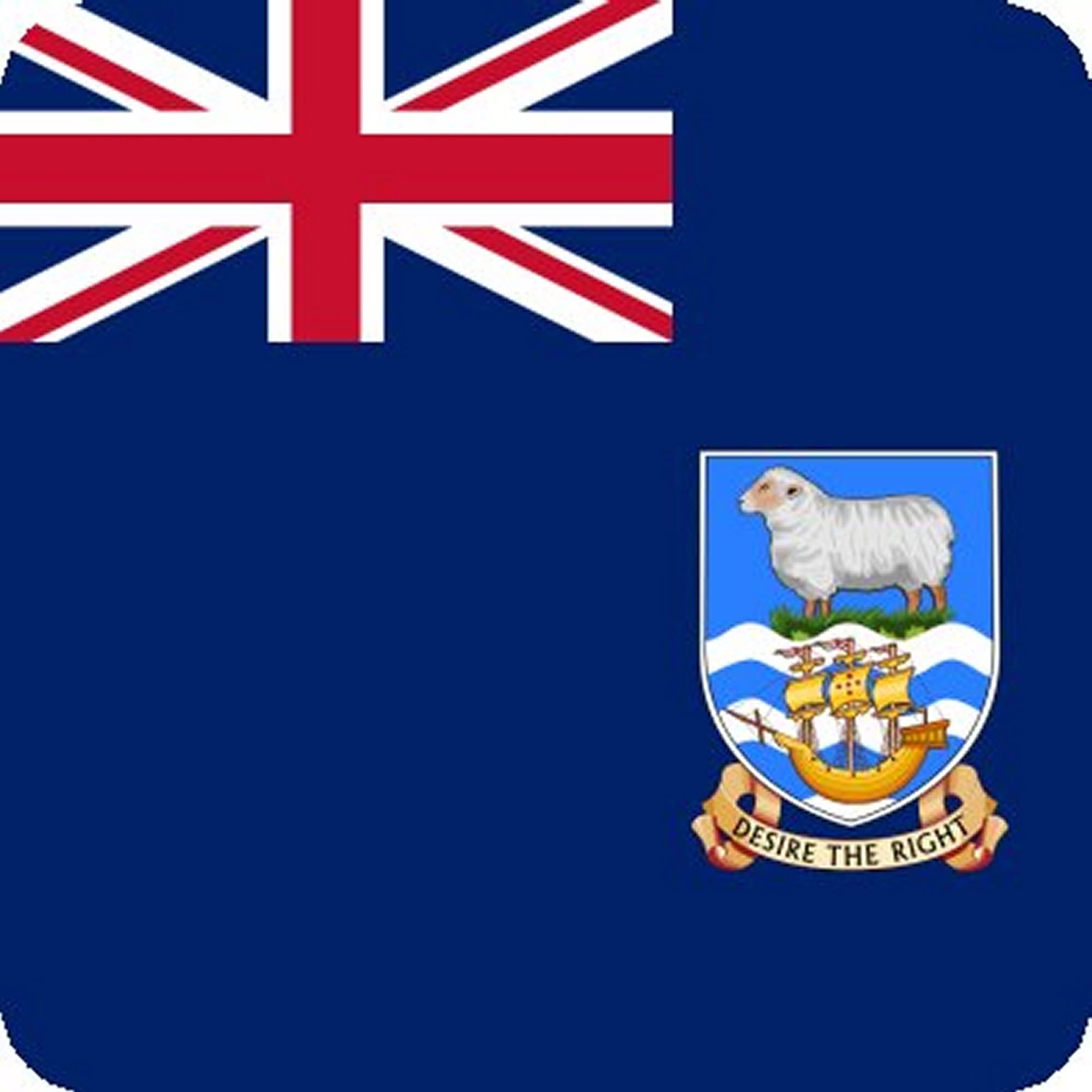 Pj4u Multicolor Falklands Islands Square Fridge Magnet Fantastic Souvenir