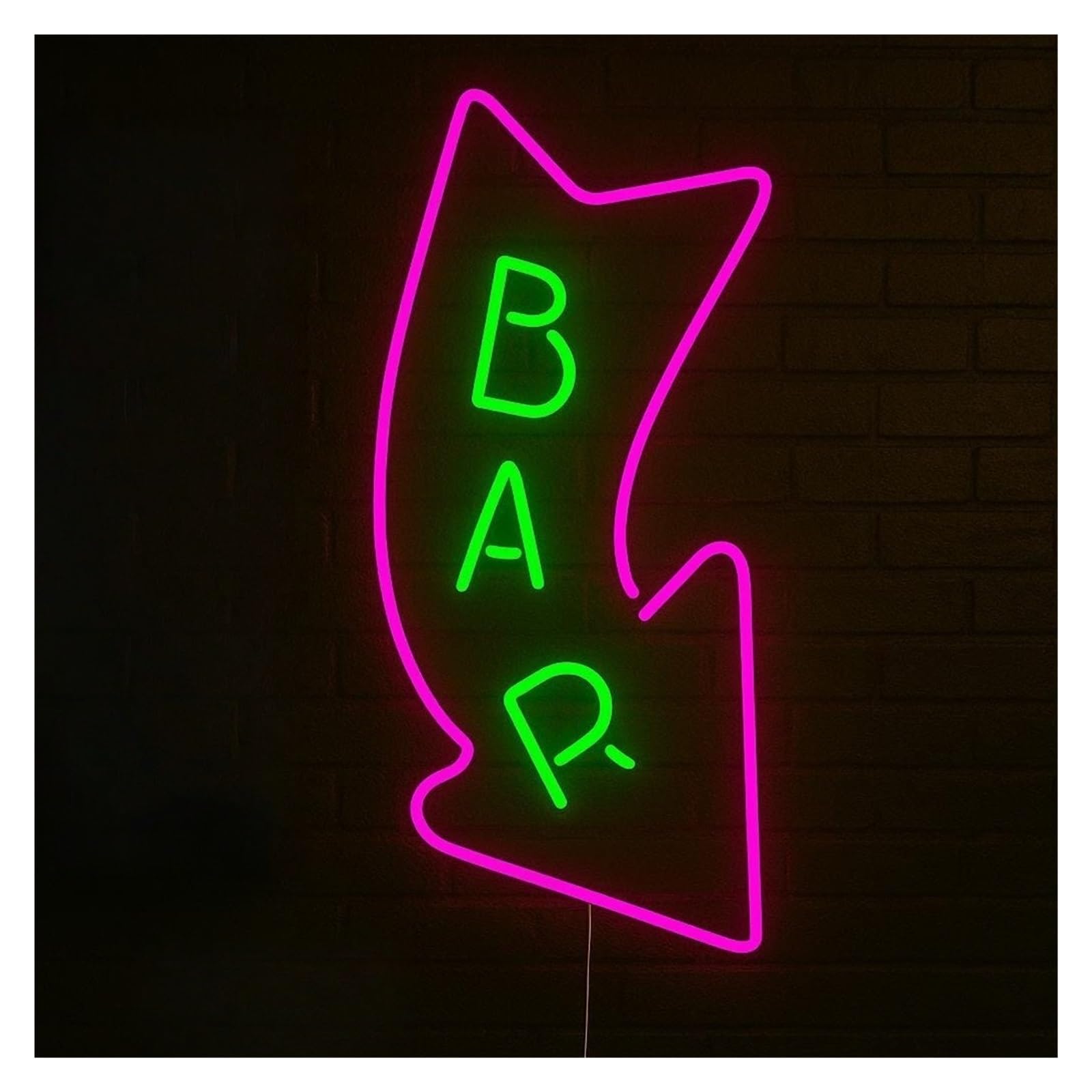 SHOUXI Sign Lamp BAR Neon Sign, Suitable for Kitchen Man Cave Decor with Dimmable 38cm