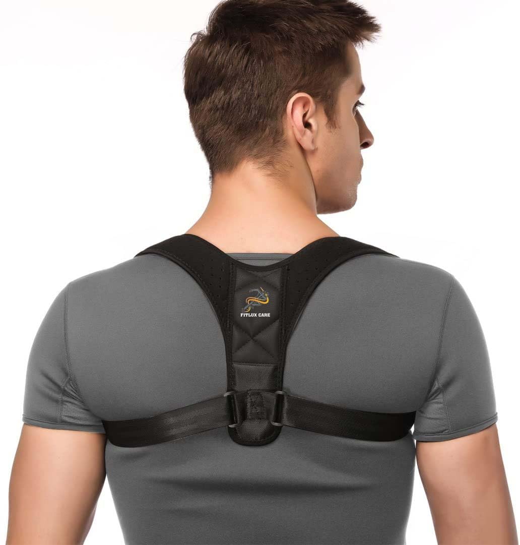 FITLUX CARE™ Back Posture Fixer Belt Brace Fully Adjustable Straightener for Mid, Upper Spine, Neck, Shoulder and Clavicle Supporter (Breathable Neoprene Material for Men & Women) Free Size (B0CQWG8Z2M) Amazon Price History, Amazon Price Tracker