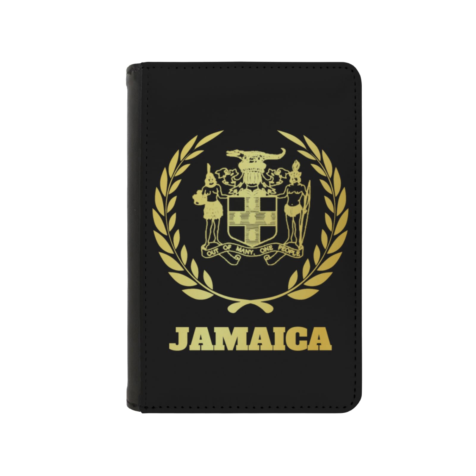 Passport Holder Cover Jamaica Jamaicans Flag Logo PU Leather Case Wallet Passport Book Protector for Women Men Flying Travel Fashion Gift