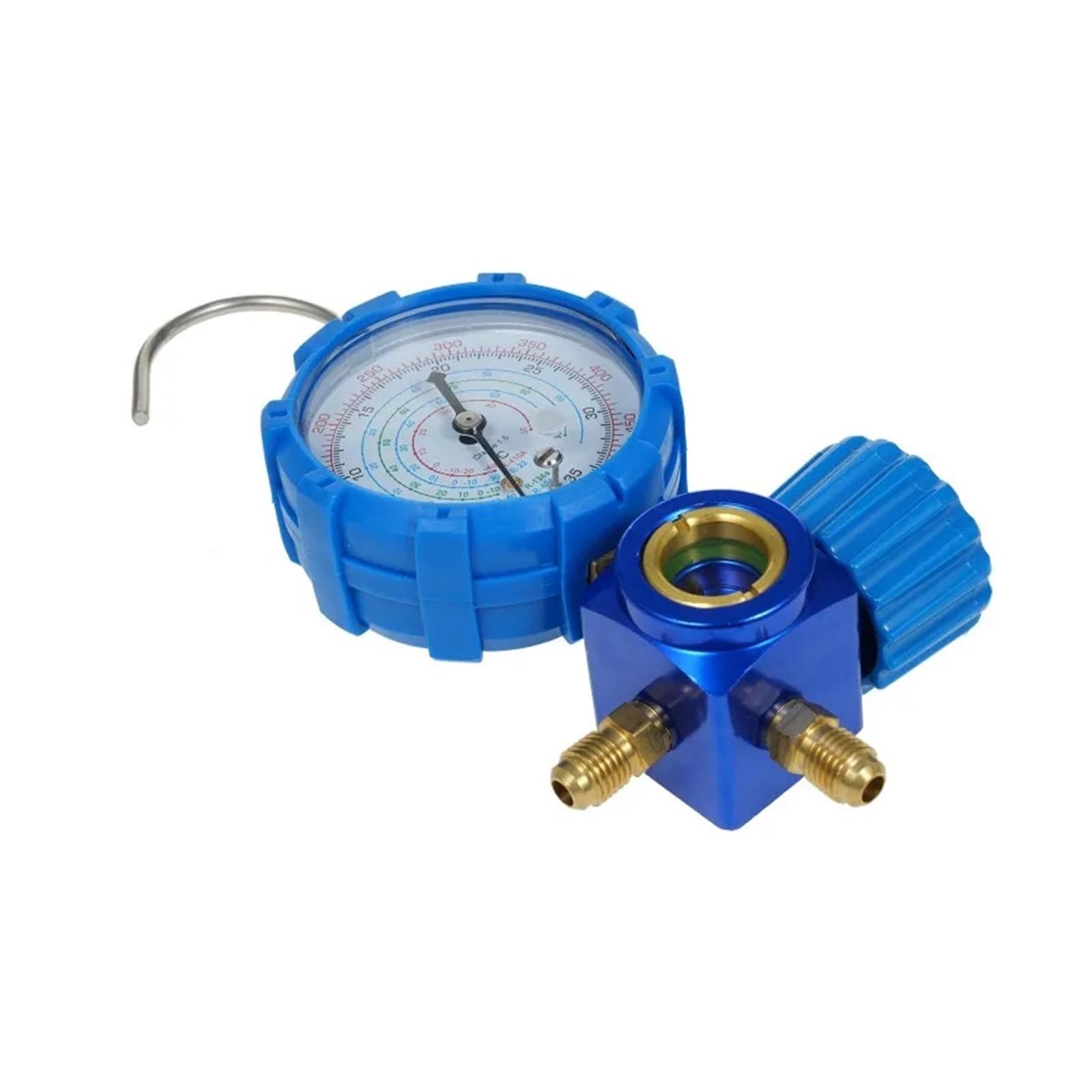 Manomètre, Jauge à collecteur basse pression 0-500PSI outil d'entretien de climatiseur réfrigérant, Interface universelle SAE 1/4"