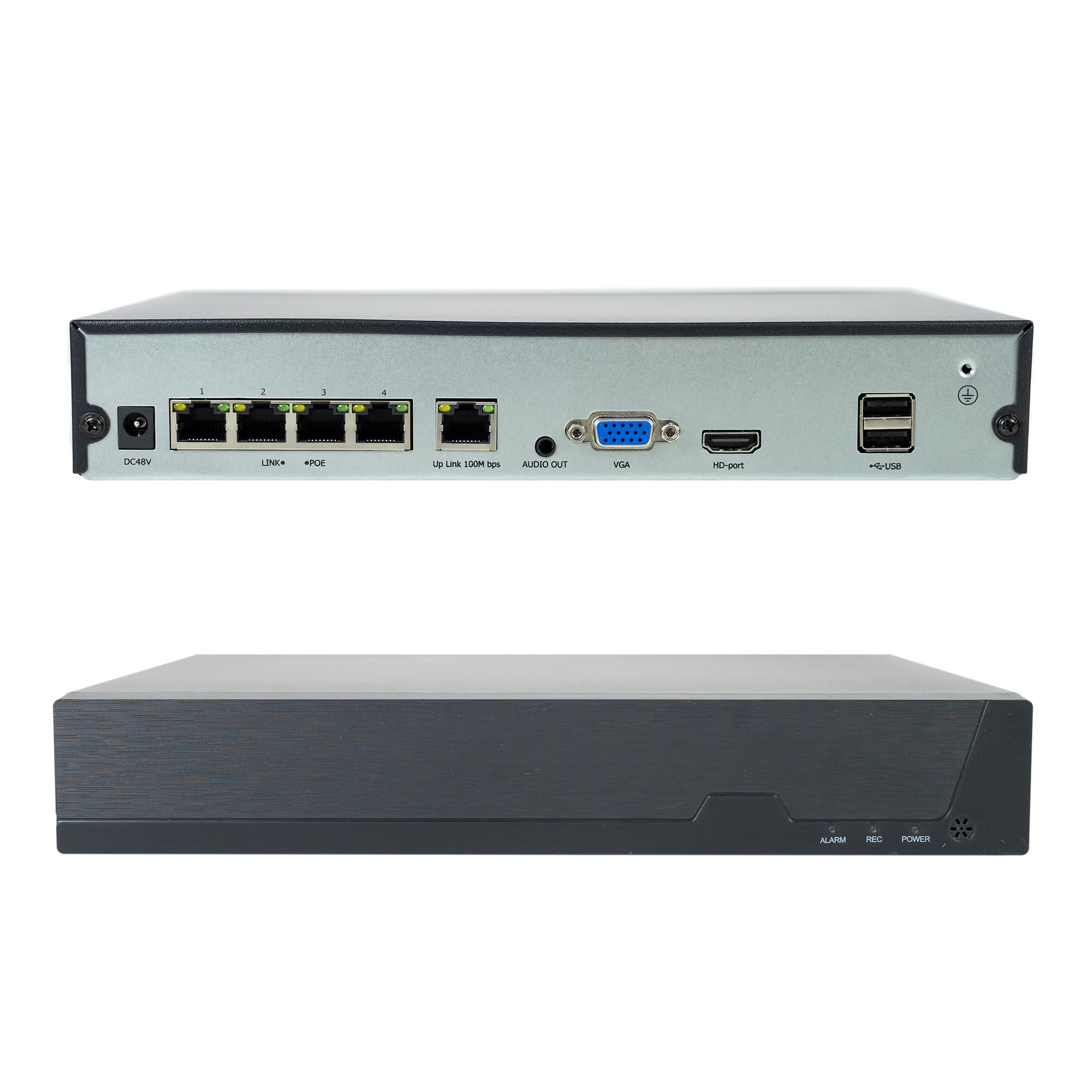 PNI House Kit de Videovigilancia IPMAX PoE 5 - NVR Con 4 Puertos PoE y 4 Cámaras IP de 5MP, 1920p - Aplicación XMEye Para Teléfonos Inteligentes y CMS General Para Windows Ⓡ - Clasificación IP66