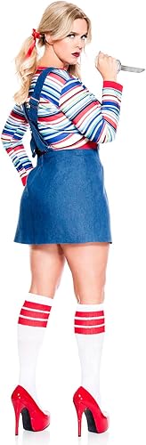 Vista 2 de Music Legs Disfraz de muñeca asesina de pesadilla de talla grande