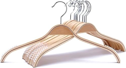 J.S. Hanger gancho de madera duraderas con tira antiderrapante