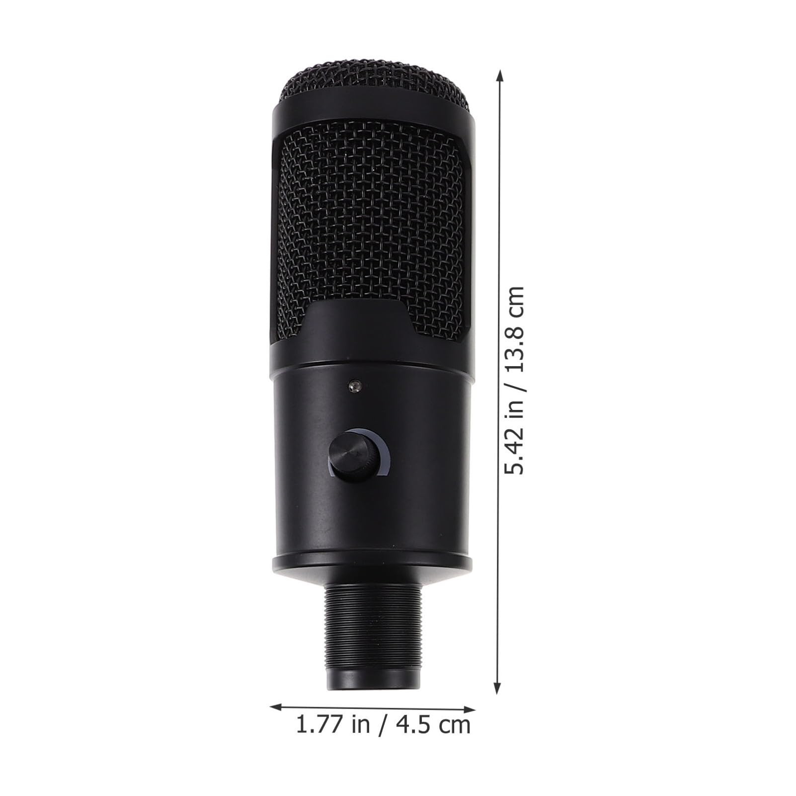 Toyvian USB Kondensatormikrofon Abs Material und Halterung mit Nierencharakteristik Zufälliger Stil Geeignet für Aufnahme Gaming und Videokonferenzen Am Laptop