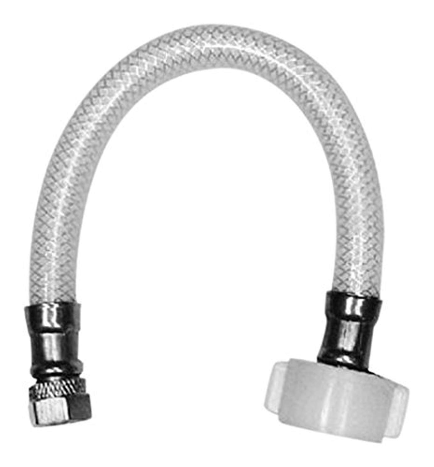 Connecteur INC/FAUCETS Moen flexible de plomberie blanc 3/8x7/8BCx9 de 9" pour vasque