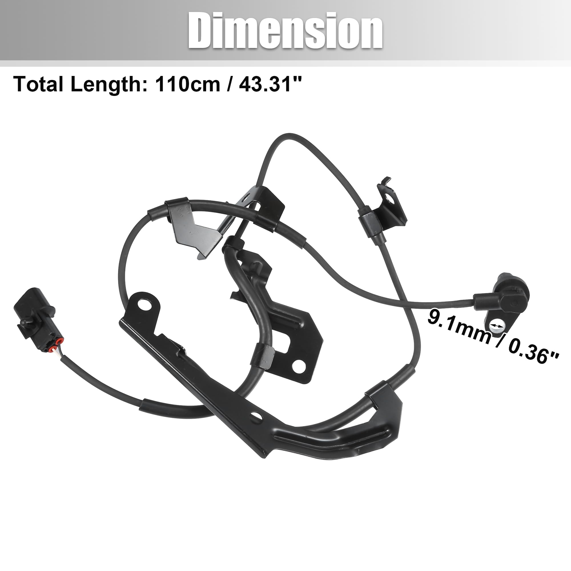 JPL Front Left ABS Speed Sensor For Mitsubishi L200 Pick Up (1996-2002, 2.5/2.8/3.0L)