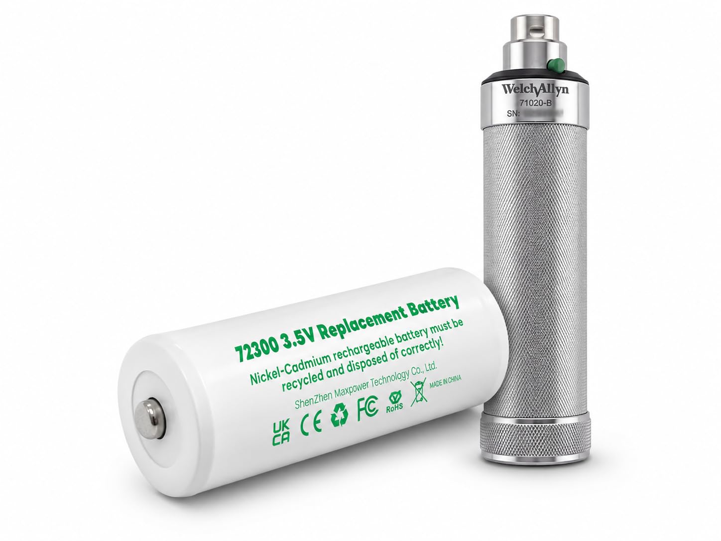 HEB 3.6V 2000mah Replacement Rechargeable Battery for Welch Allyn Otoscope 71000-A,71000-C-image-47