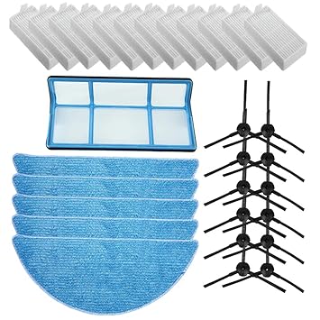 HKCH ILIFE Accessories Filter Hepa Filter Net Side Brush Mop for ILIFE V3 V3s V5 V5s V5s Pro Robot Vacuum Cleaner ILIFE v3s Parts ILIFE V5s Parts (Accessories Kit)