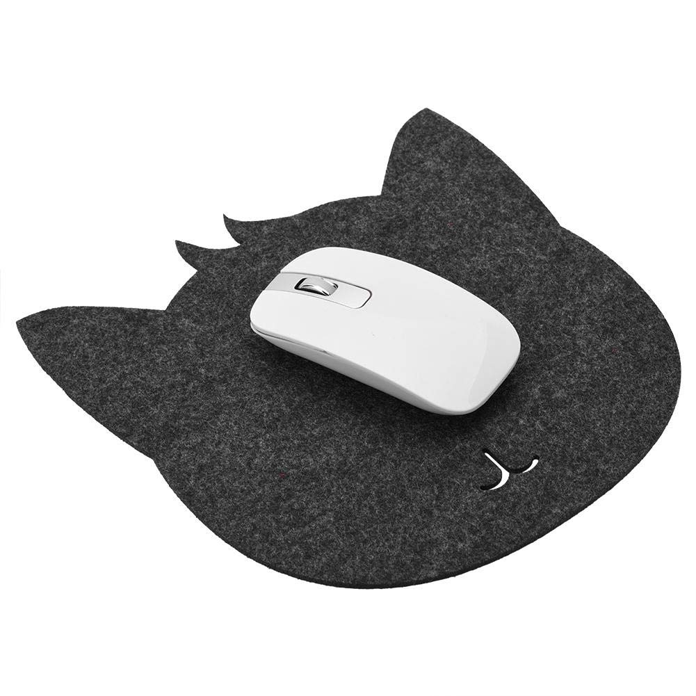Mouse Pad Viaggio Portatile Tappetino Per Mouse Kawaii Gatto Nero - Superficie Liscia, Base Antiscivolo, 25.4x20.3 Cm, Design Carino Per Scrivania Accessori Scrivania Gatto - Foto 6