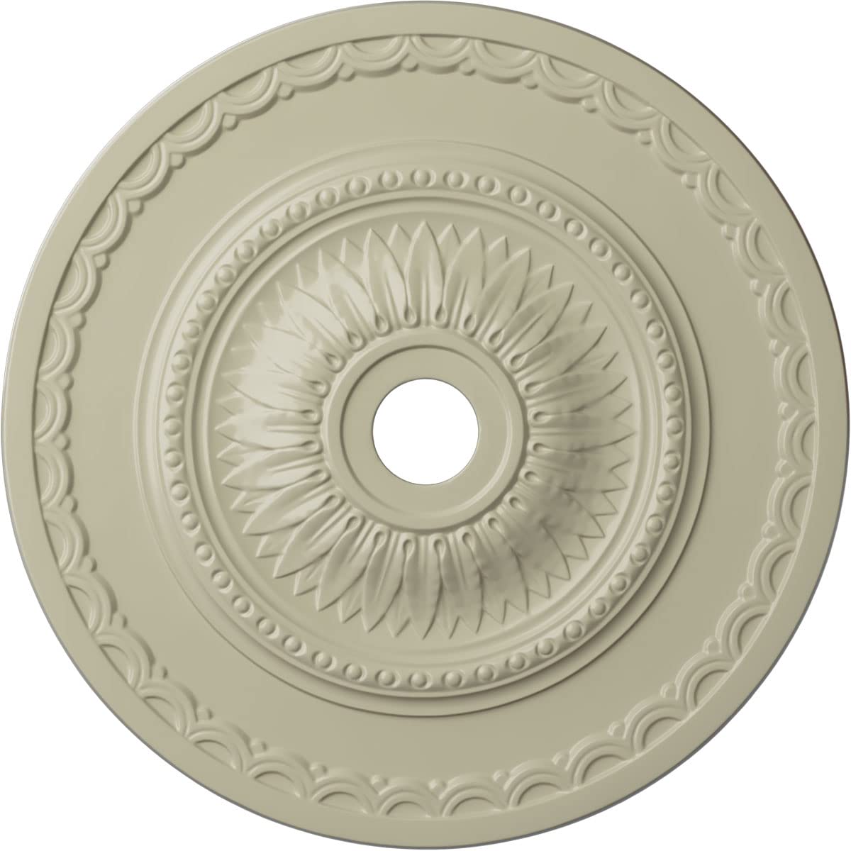 Ekena Millwork Sunflower Ceiling Medallion, Clear Yellow