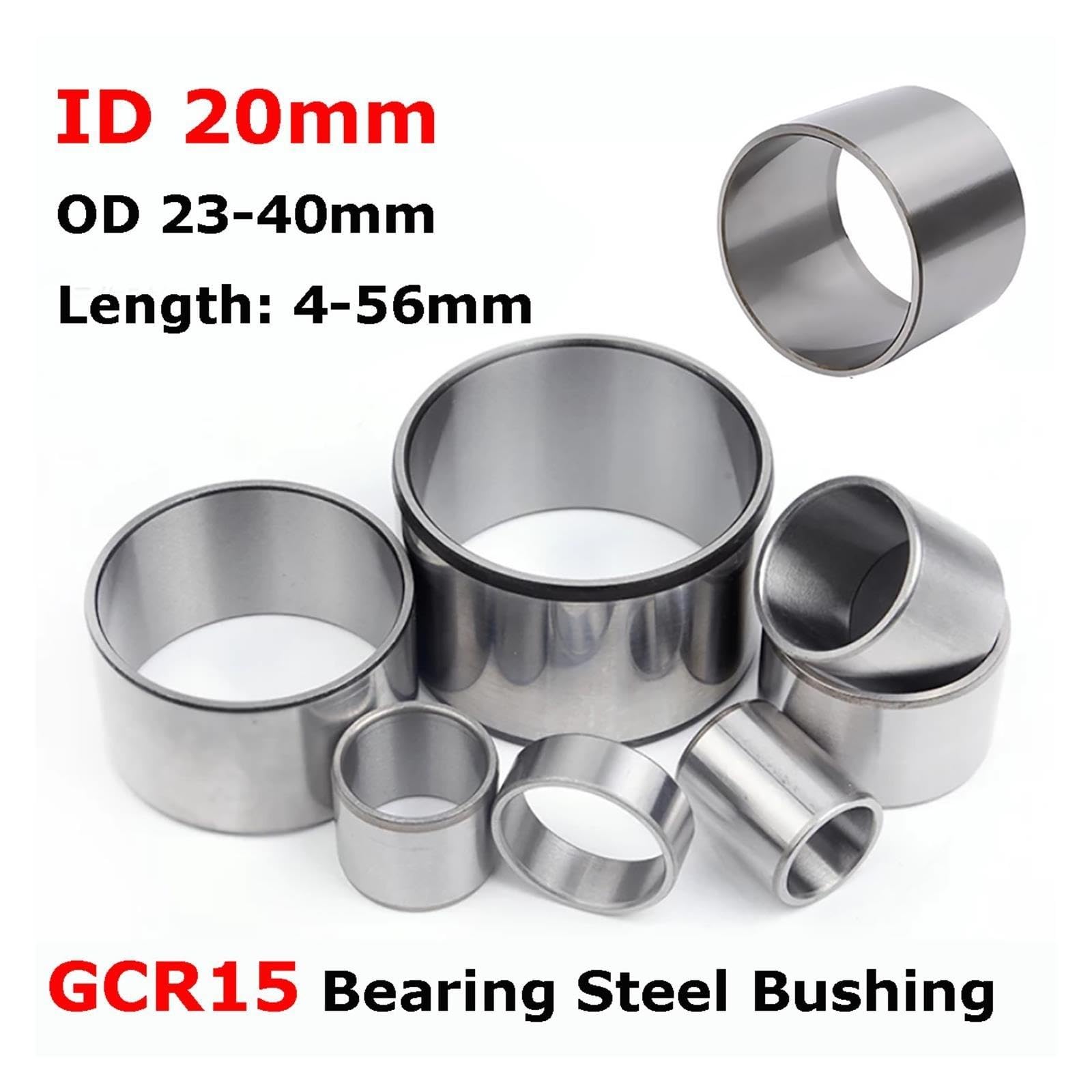 1/5 Stück ID20mm*OD23-40*L4-56mm GCR15 Lagerstahlbuchse Ohne Gewinde(1pcs,20x40x30mm)