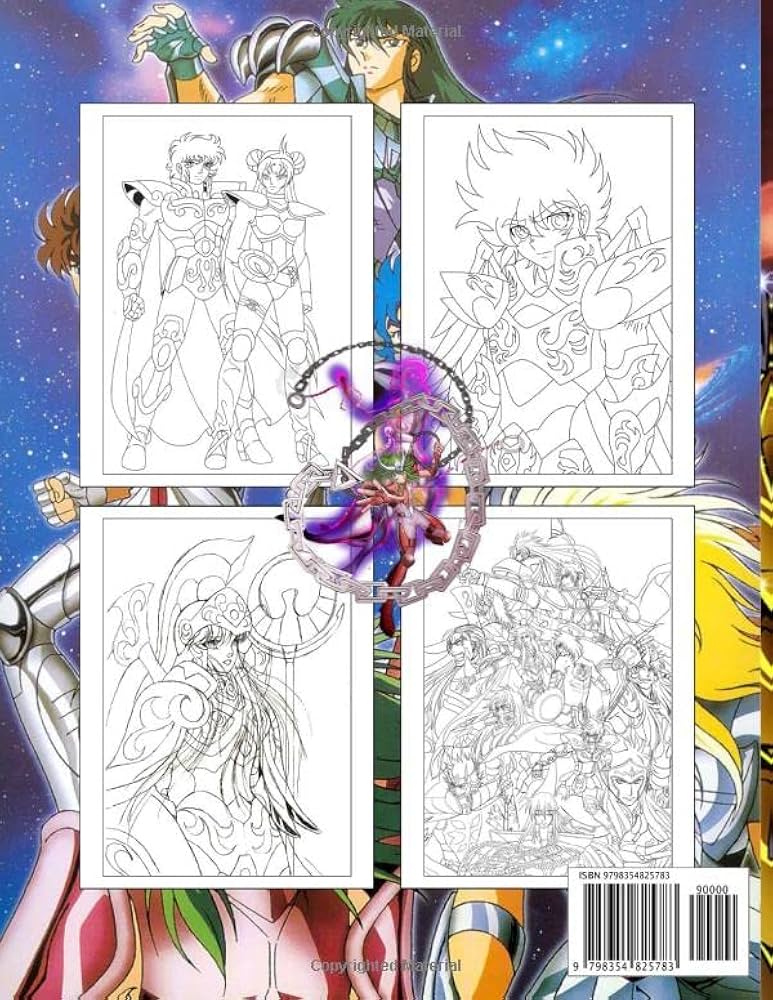 Saint Seiya Coloring Book: Encourage Creativity for Boys and