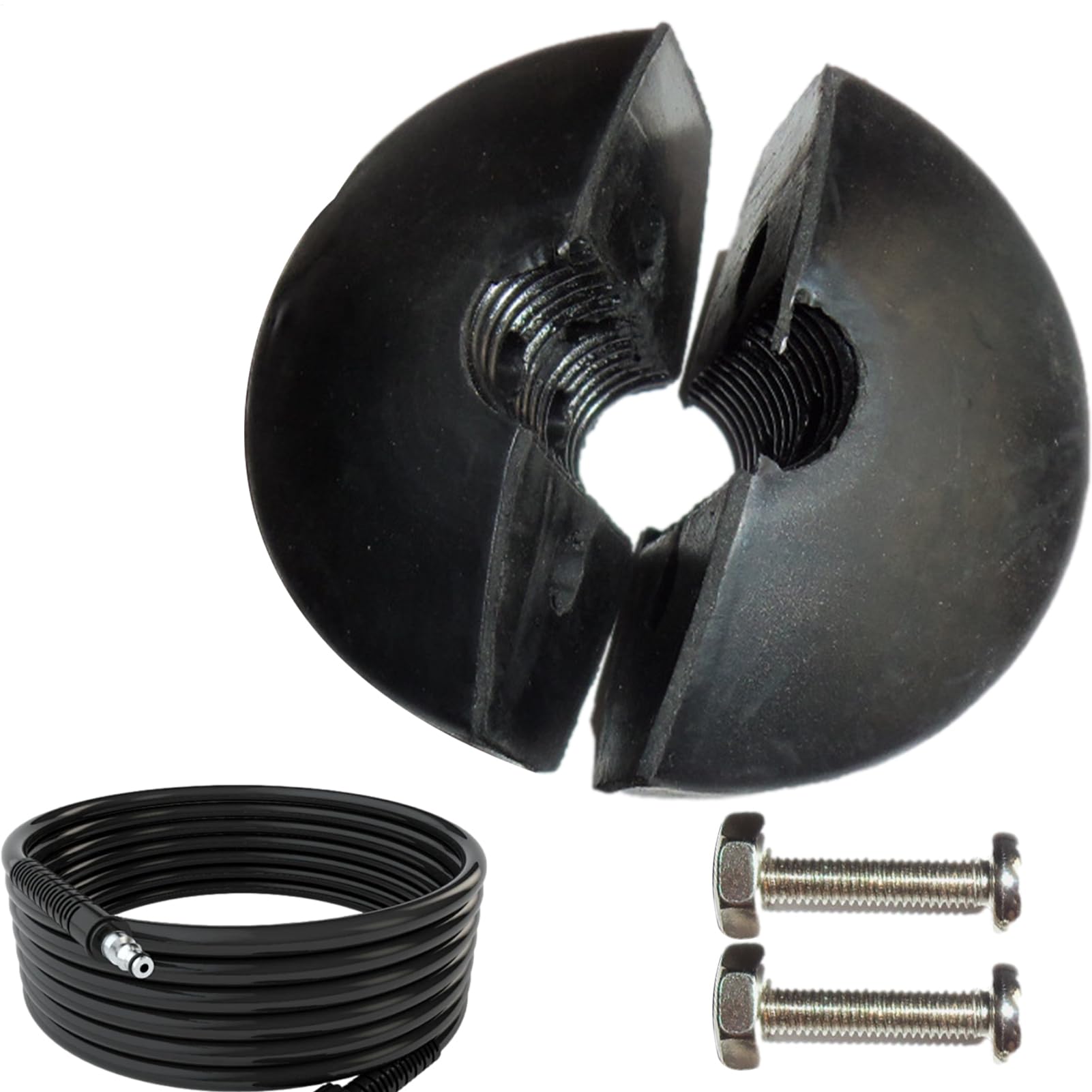 Butée de boule de tuyau - Accessoire enrouleur rétractable automatique - Butée à bille pour tuyau à ressort - Butée de retour automatique réglable - Arrêt de butée de tuyau réglable