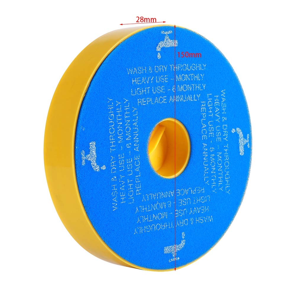 Filtres pré-moteur lavables pour aspirateur DC05 DC08 DC14 DC15 Épaisseur uniforme Poids léger 15 x 2,8 cm