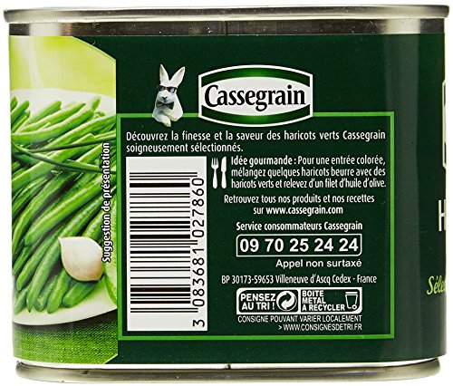 Haricots Verts Extra fins Cueillis Main Cassegrain La Boîte De - vue 5
