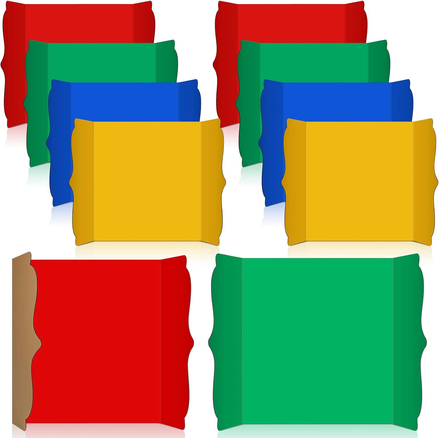 8 Pcs Presentation Board Trifold Poster Board 12 x 22 Inch