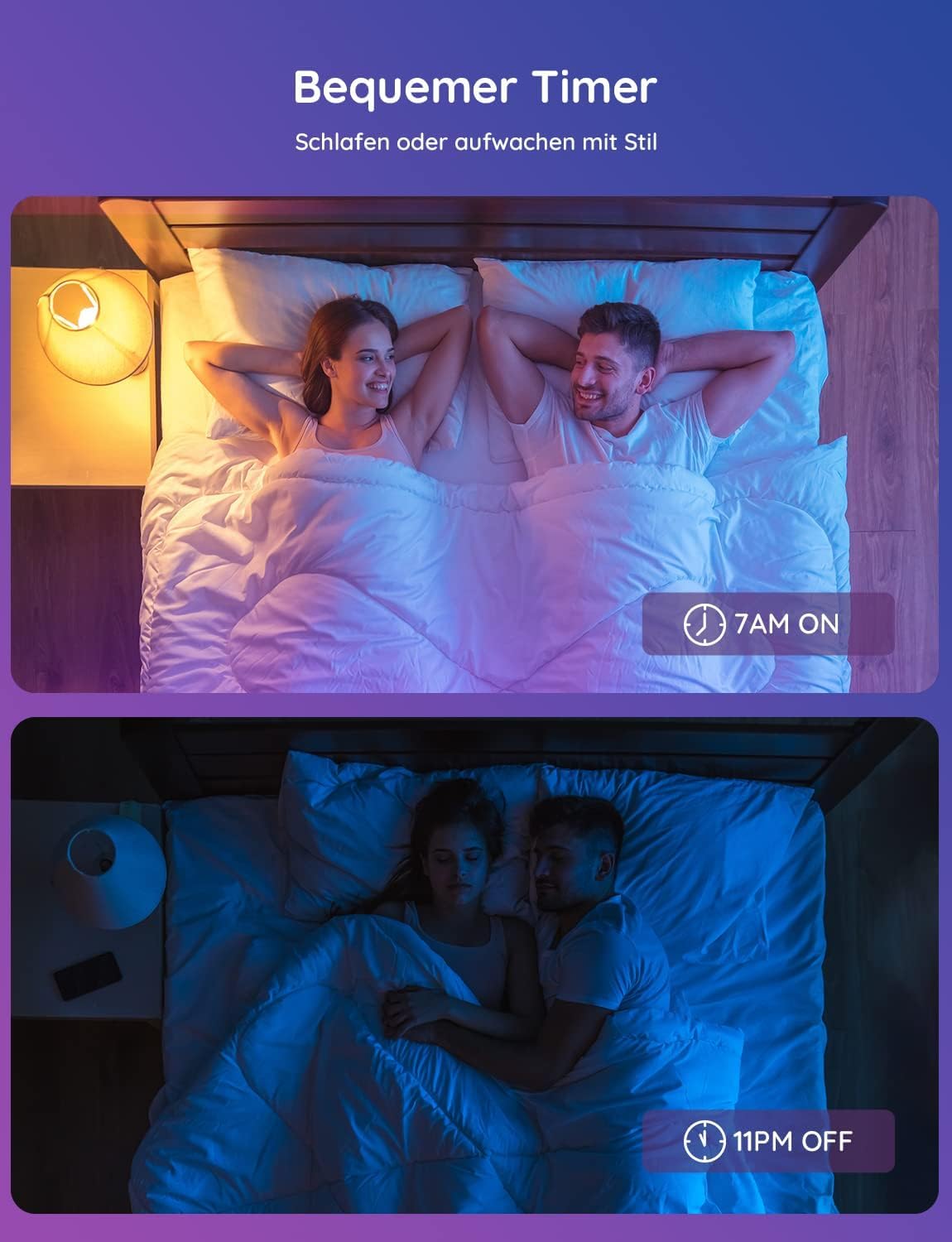 Govee E27 und E14 Smart LED Glühbirnen Combo mit Matter, Alexa und Google Assistant, RGBWW dimmbar
