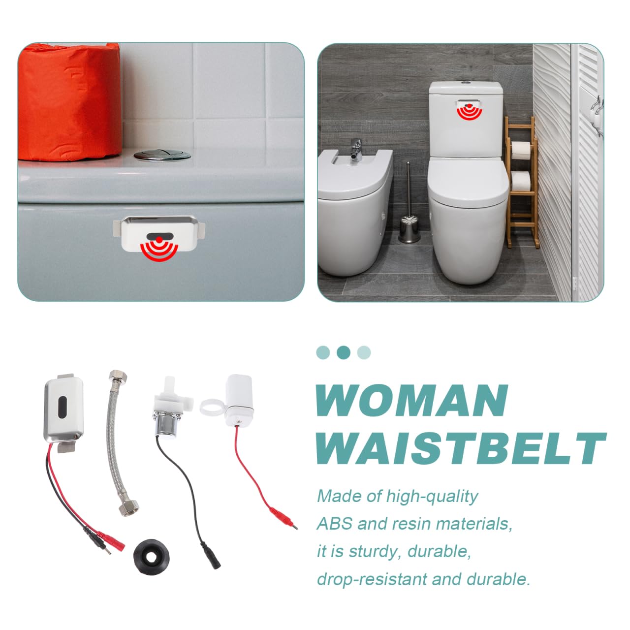 VILLCASE Automatischer Berührungsloser Urinal-Spülsensor 3.35 X 1.97 X 1.18 Zoll – Hygienisches Sensor Urinalzubehör Für Zuhause Hotel Büro Und Öffentliche Toiletten
