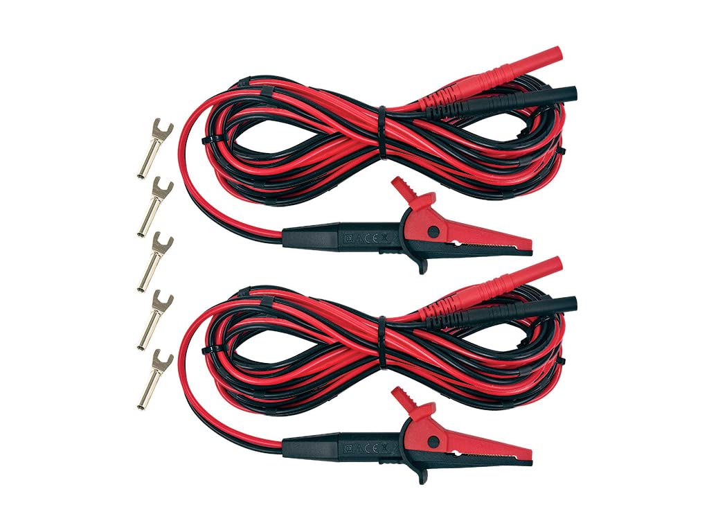 AEMC 2118.80 Kelvin Clips for Micro-Ohmmeter, 1-10A, 20' Length