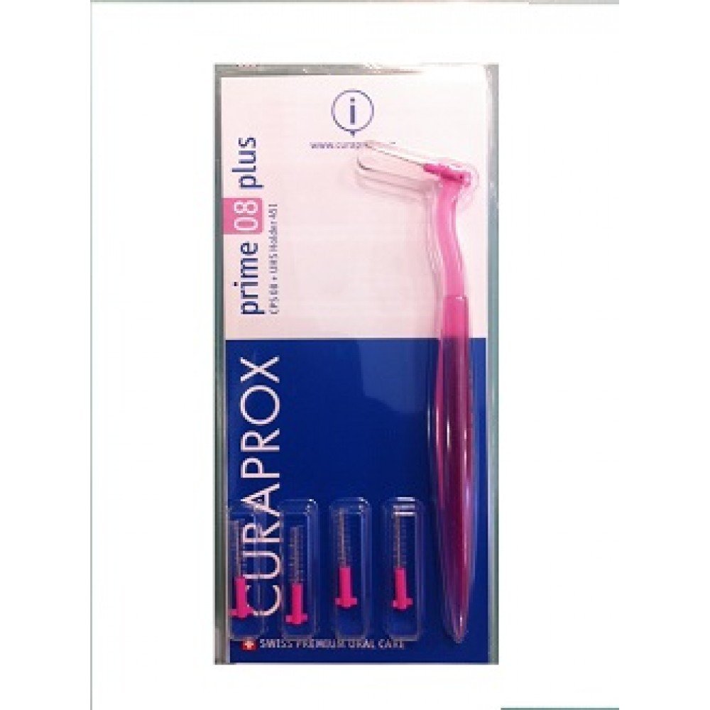 Curaproxprime plus 08 pink 5 Buersten+1 Halter 1 Packung