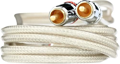 Miniatura 2 de AmerTac - Zenith AC3006SB 24K Gold Premium Cable de audio estéreo compuesto de 6 pies