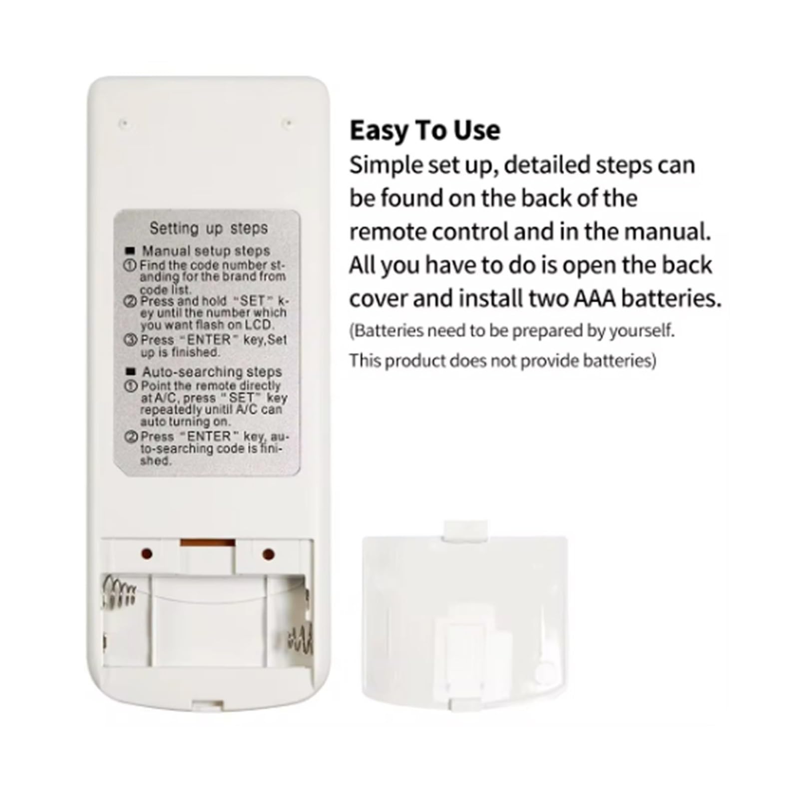 Control Remoto de Aire Acondicionado, Universal Del KT109II Reemplazo