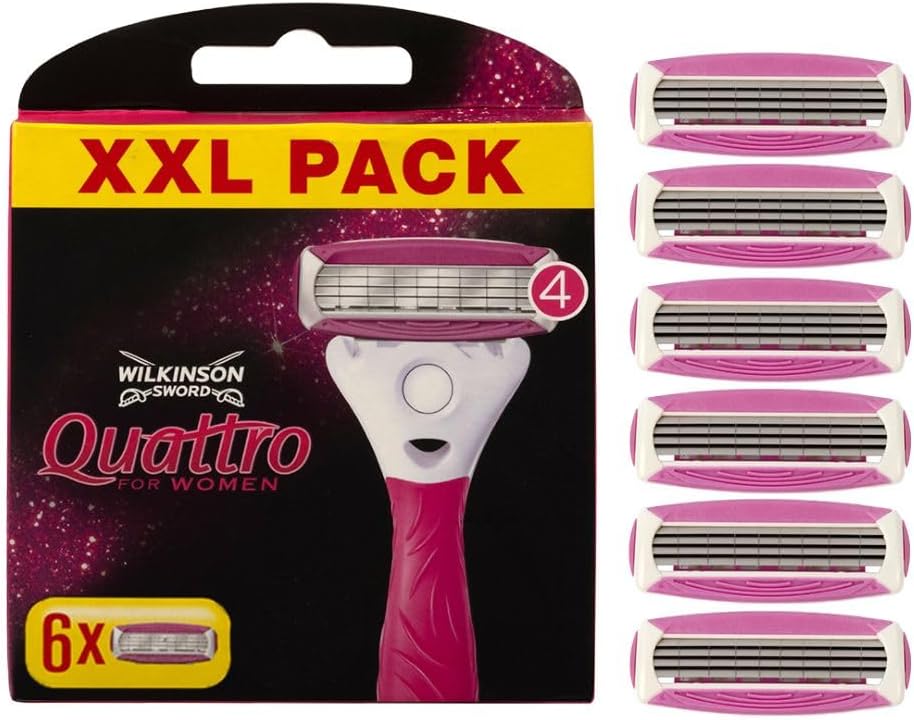 Wilkinson Sword Quattro for Women Razor Blade Refills x6