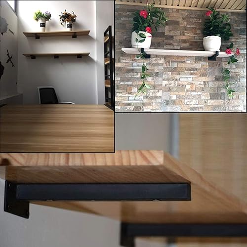 Miniatura 4 de Rustic Floating T Pipe Shelf Bracket,Hanging DIY Hidden Shelf Supports,Load-Bearing Partition Shelf Supporter,Wall Mounted Home Office Shelving
