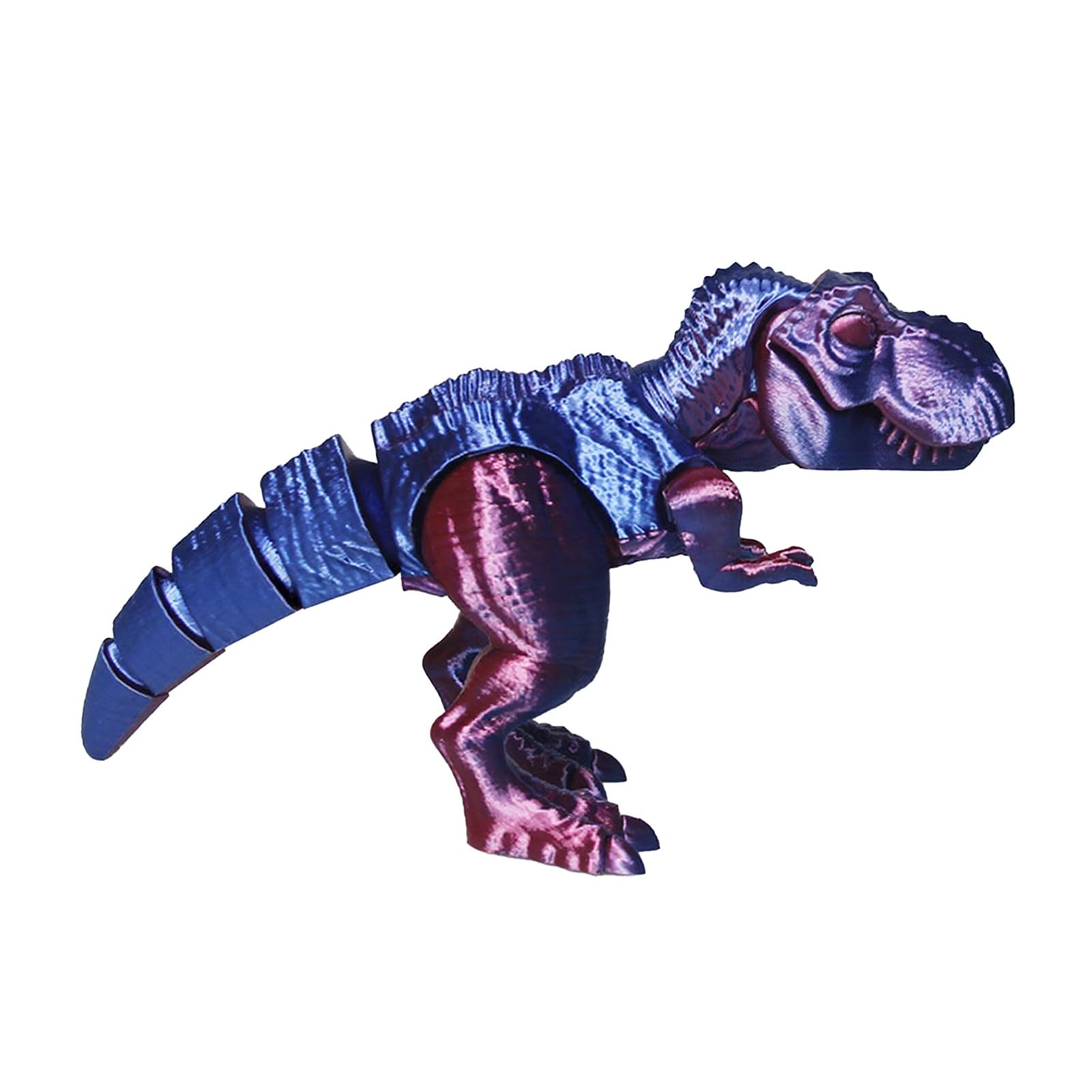 3D Printed T-Rex Dinosaur Skeleton, Interchangeable Skull, Red Blue
