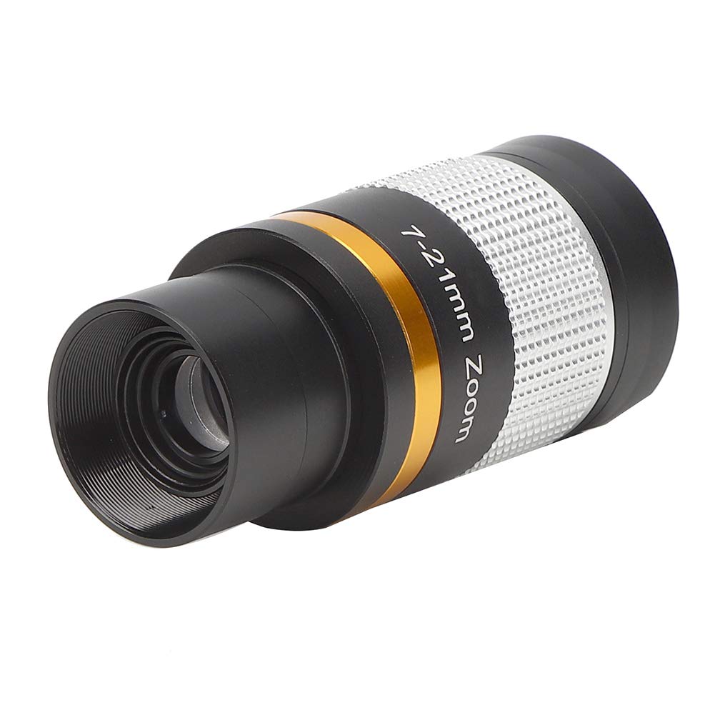 Oculare zoom per telescopio, oculare telescopio zoom da 7 a 21 mm da 1,25 pollici, accessori telescopi per telescopi astronomici visivi